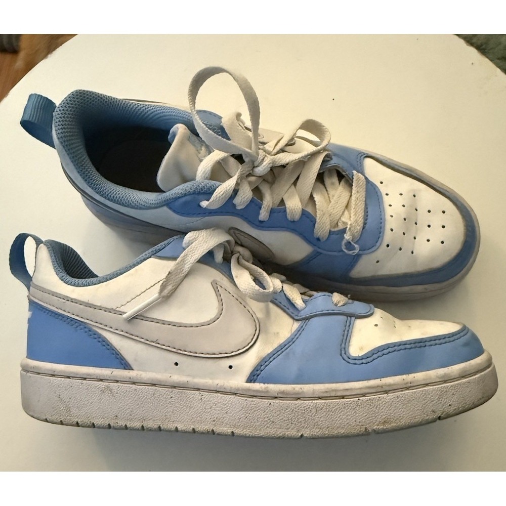 Nike Low‎ Top Youth Athletic Sneakers 4.5Y White Blue
